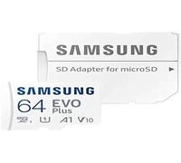 Carte mémoire Samsung EVO PLUS Micro-SD UHS-I incluse. Adaptateur