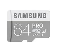 Samsung Pro - Carte mémoire flash (adaptateur microSDHC - SD inclus(e)) - 64 Go - UHS Class 3 / Class10 - microSDXC UHS-I