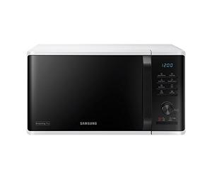 Samsung MG23K3515AW micro-onde - Micro-ondes (Micro-ondes grill, 23 L, 1250 W, boutons, Rotatif, Blanc, Noir, 1100 W)