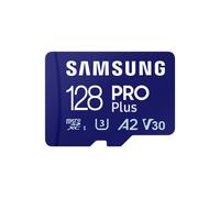 Samsung MicroSDXC 128 Go UHS-I Classe 10 V30 A2 (MB-MD128SB/WW) : 180 Mo/s Lecture, 130 Mo/s Écriture, Température -25°C à 85°C