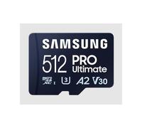 Samsung PRO Ultimate MB-MY512SB - Carte mémoire flash - 512 Go - A2 / Video Class V30 / UHS-I U3 - microSDXC UHS-I - bleu