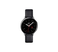 Samsung Galaxy Watch Active 2 - 44 Mm - Acier Inoxydable Argent - Montre Intelligente Avec Bracelet - Cuir - Noir - Affichage 1.4" - 4 Go - Wi-Fi, Nfc, Bluetooth - 42 G