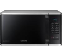 SAMSUNG MS23K3513AS - Micro-ondes Solo - 23L - 800W - Quick Defrost - Cavité Céramique Émail - Design Incurvé - 6 Niveaux de Puissance - Fonctions AutoCook et Favoris