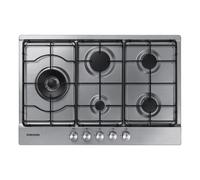 Samsung NA75M3130AS Noir, Acier inoxydable Intégré 75 cm Gaz 5 zone(s)