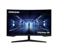 SAMSUNG ODYSSEY G5 32'' Ecran PC Gaming Incurvé 1000R, Dalle VA 32", Résolution WQHD (2560 x 1440), 144 Hz, 1ms, AMD FreeSync, HDR10, Noir
