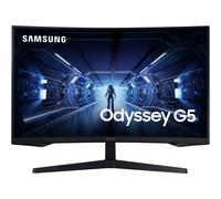 Samsung Odyssey G5 C27G55TQBU - G55T Series - écran LED - incurvé - 27" - 2560 x 1440 WQHD @ 144 Hz - VA - 300 cd/m² - 2500:1 - HDR10 - 1 ms - HDMI, DisplayPort - noir