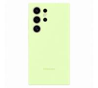 Samsung Original Coque en silicone pour Samsung Galaxy S24 Ultra Light Green Vert clair