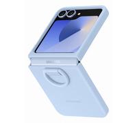 Samsung Original Coque en silicone Ring Samsung Galaxy Z Flip 6 / Flip 7 FE Blue Bleu