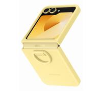Samsung Original Coque en silicone Ring Samsung Galaxy Z Flip 6 / Flip 7 FE Yellow Jaune