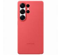 Samsung Original Coque en silicone Samsung Galaxy S25 Ultra Rouge Rouge