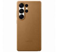 Samsung Original Coque KindSuit en Cuir Végan pour Samsung Galaxy S25 Ultra Marron Marron