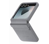 Samsung Original Coque KindSuit en Cuir Végan Samsung Galaxy Z Flip 6 / Flip 7 FE Gray Gris