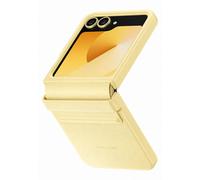 Samsung Original Coque KindSuit en Cuir Végan Samsung Galaxy Z Flip 6 / Flip 7 FE Yellow Jaune