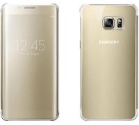 Coque et étui téléphone mobile Samsung ETUI CLEAR VIEW COVER OR POUR GALAXY S6 EDGE +