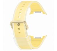 Samsung Original Misty Band pour Samsung Galaxy Watch 9 (40/44mm) / Watch 8 (40/44mm) / Classic (46mm) Taille S/M Jaune Jaune