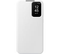 SAMSUNG Etui Housse Coque Etui Portefeuille Smart View Fenêtre Notifications pour Galaxy A55 5G Blanc