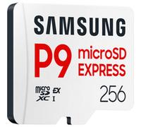 Samsung P9 Express microSD-Express 256 Go, Carte mémoire pour Console de Jeux, Vitesses de Lecture/écriture jusqu'à 800 Mo/s, pour vidéo 4K UHD et appareils Photo, MB-MK256T/WW