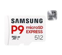 Samsung P9 Express microSD-Express 512 Go, Carte mémoire pour Console de Jeux, Vitesses de Lecture/écriture jusqu'à 800 Mo/s, pour vidéo 4K UHD et appareils Photo, MB-MK256T/WW