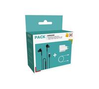 Pack Ecouteurs filaires intra-auriculaires Samsung Blanc + Adaptateur secteur 45W Blanc + Câble USB-C vers USB-C 1 m Blanc