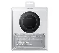 Samsung Pack pour Galaxy S8+ avec Coque Transparente + Pad à Induction Stand + Cable micro USB + Film de Protection