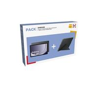 Tablette tactile Samsung Pack TAB A9+ WIFI 128Go Gris Anthracite + Book Cover Hybride Noir
