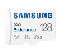 SAMSUNG Pro Endurance Carte mémoire microSDXC 128 Go avec Adaptateur pour caméra embarquée, caméra corporelle et caméra de sécurité Classe 10, U3, V30 (MB-MJ128KA/AM) [Version canadienne]