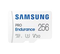 Samsung PRO Endurance Carte mémoire microSDXC UHS-I U3, 256 Go, Vitesse de lecture jusqu’à 100 Mo/s, avec Adaptateur, MB-MJ256KA