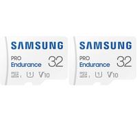 Samsung Pro Endurance Carte mémoire microSDXC UHS-I U3, 32 Go, Vitesse de Lecture Jusqu’à 100 Mo/s, avec Adaptateur, MB-MJ32KA (Lot de 2)