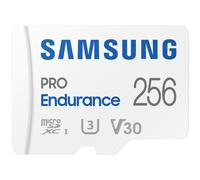 Samsung PRO Endurance MB-MJ256KA - Carte mémoire flash (adaptateur microSDXC vers SD inclus(e)) - 256 Go - Video Class V30 / UHS-I U3 / Class10 - microSDXC UHS-I - blanc