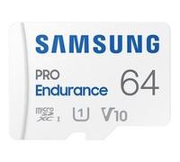 Samsung PRO Endurance MB-MJ64KA - Carte mémoire flash (adaptateur microSDXC vers SD inclus(e)) - 64 Go - Video Class V10 / UHS-I U1 / Class10 - microSDXC UHS-I - blanc Blanc G