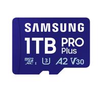 CARTE MEMOIRE SAMSUNG 1 To MICRO SD PRO PLUS 2023 avec adaptateur SD 4K classe 10 Lecture 180 Mo/s Ecriture 130 Mo/s MB-MD1T0SA/EU