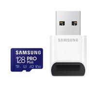 Samsung PRO Plus MB-MD128KB - Carte mémoire flash (adaptateur microSDXC vers SD inclus(e)) - 128 Go - A2 / Video Class V30 / UHS-I U3 / Class10 - microSDXC UHS-I - bleu