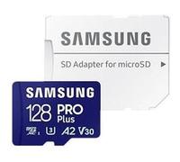 Samsung PRO Plus MB-MD128SA - Carte mémoire flash (adaptateur microSDXC vers SD inclus(e)) - 128 Go - A2 / Video Class V30 / UHS-I U3 - microSDXC UHS-I - bleu Bleu G