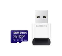 Samsung PRO Plus MB-MD256KB - Carte mémoire flash (adaptateur microSDXC vers SD inclus(e)) - 256 Go - A2 / Video Class V30 / UHS-I U3 / Class10 -