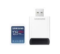 Samsung Pro Plus MB-SD128KB/WW Carte mémoire SD UHS-I U3 Full HD & 4K UHD 160 Mo/s en Lecture 120 Mo/s en écriture pour appareils Photo Reflex numériques et appareils Photo système Lecteur de Cartes