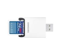 Samsung Pro Plus MB-SD256SB/WW Carte SD UHS-I U3 Full HD & 4K UHD 180 Mo/s en Lecture 130 Mo/s en écriture Carte mémoire pour appareils Photo et Drones avec Lecteur de Cartes USB