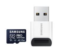 Samsung PRO Ultimate MB-MY512SB - Carte mémoire flash - 512 Go - A2 / Video Class V30 / UHS-I U3 - microSDXC UHS-I - bleu