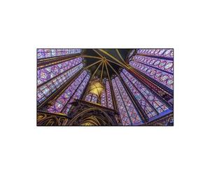 SAMSUNG QH43C Écran professionnel 4K avec épaisseur ultrafine et partage sans-fil via SmartView+, parfait pour l'affichage intérieur en 24/7.