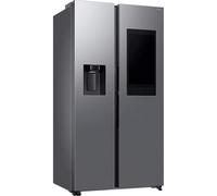 Samsung RS90F67BETEF Side-by-Side Réfrigérateur congélateur AI 178 cm 614 L distributeur de glace/eau avec réservoir, Family Hub, AI Energy Mode & Voice Control, aspect acier inoxydable