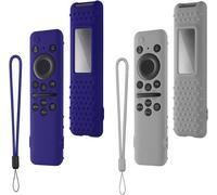 Samsung Remote Control Case 2023: Compatible with TM2360E / TM2361E BN59-01432A / 01432J Smart TV Solar Cell Remote Control Shockproof Silicone Protective Cover (Grey + Blue)