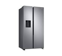 Samsung RS6GA884CSL/EG Side-by-Side Kühlschrank, 178 cm, 635 ℓ, WiFi-Steuerung, 35 dB(A) Geräuschlevel, Wasser- und Eisspender, Metal Cooling, Frischwasseranschluss, Edelstahl Look
