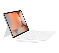 EF-DX925 - Clavier et étui (couverture de livre) - clé AI - avec pavé tactile - sans fil - POGO pin, Bluetooth - blanc clavier, blanc étui - pour