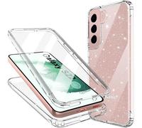 Samsung S22 Case Shockproof 360° Protection Case [Built-In Screen Protector], Soft Silicone Glitter Transparent Tpu Case Full Body Protection For Samsung Galaxy S22