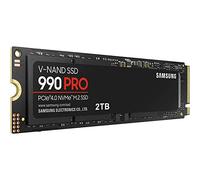 SAMSUNG Samsung 990 PRO 2 To, 3 bits TLC V-NAND, M.2 (2280), NVMe 2.0, R/W (max) 7 450 Mo/s/6 900 Mo/s, 1 400 K/1 550 K IOPS, 1200 TBW