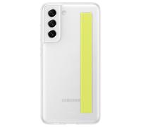Coque Samsung Galaxy S21 FE Original Slip Strap Cover Dos Translucide - Blanc