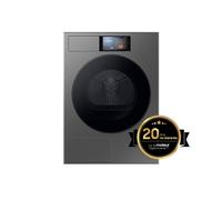 Samsung Series 9 Sèche-linge Gris métal Pompe à chaleur / AI Dry+™ Séchage intelligent / Optimal Dry / Ecran tactile 7'' AI Home / Commande Vocale / 9kg - DV90F09F4SU3 Classe A