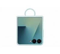 Samsung Silicone Case with Ring Coque Pliable en Silicone avec Anneau pour Galaxy Z Flip7, Mint