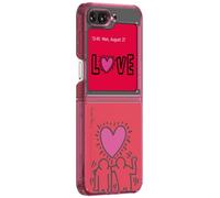Samsung Slash B KEITH HARING Eco-Friends Case pour Flip5 DARK RED