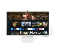 Samsung Smart Monitor 32" M8 M80F Moniteur 4K de 32'' avec caméra, Smart TV et mouvements d'inclinaison, qui unifie travail, divertissement et