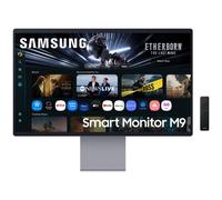 Samsung Smart Monitor M9 (S32FM900), Flat 32", 3840x2160 (UHD 4K), Smart Hub avec AI, Panneau QD-OLED, Office 365, Gaming Hub, Haut-parleur intégré, Télécommande, WiFi, HDMI, DP, USB-C